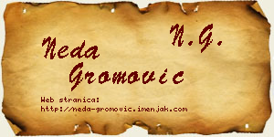 Neda Gromović vizit kartica
